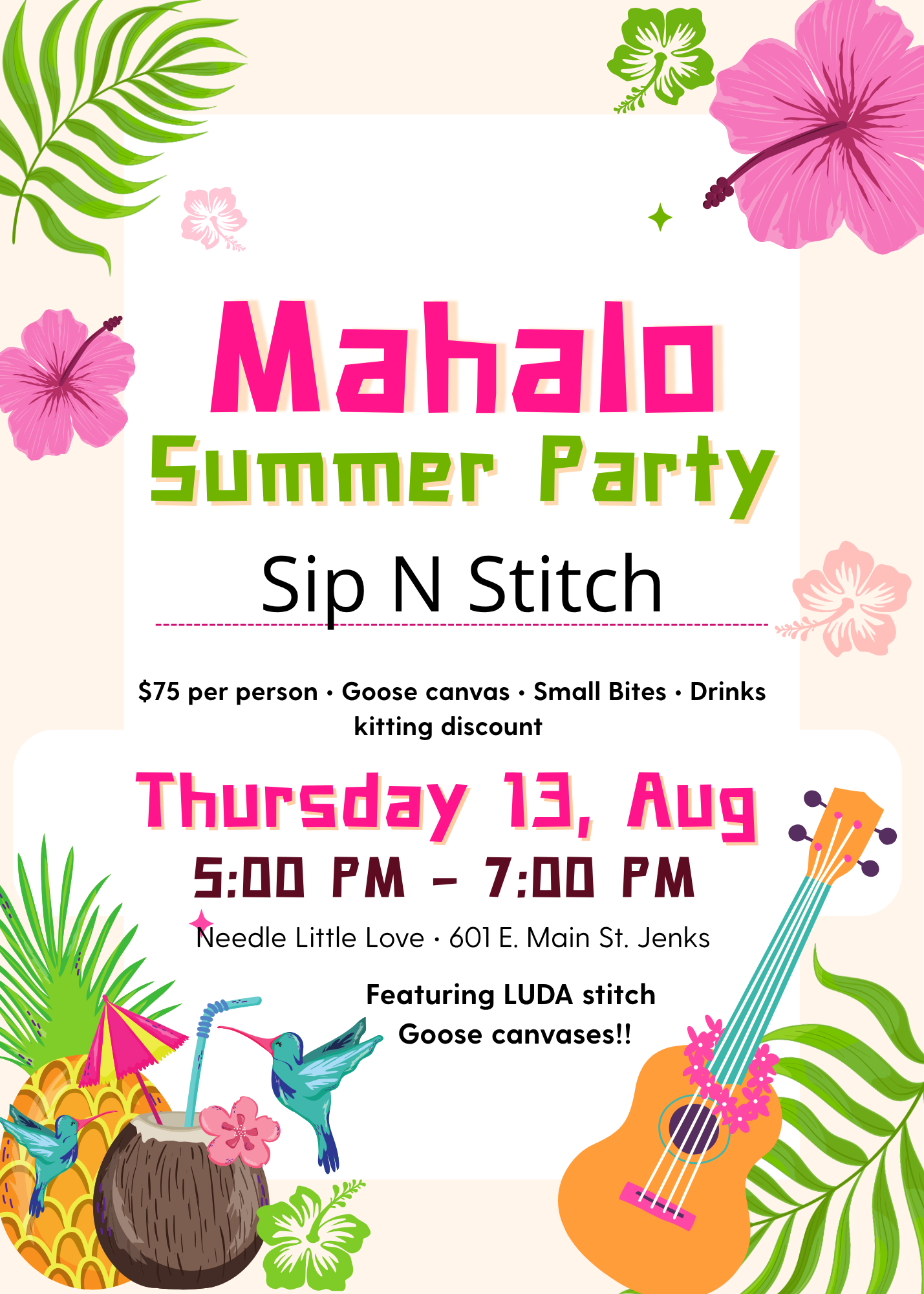 Mahalo to Summer Party - Featuring LUDA Stitch