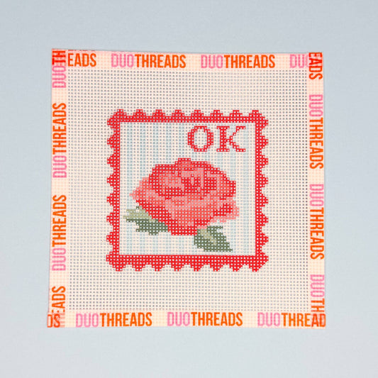 Postmarked: Oklahoma Needlepoint Canvas