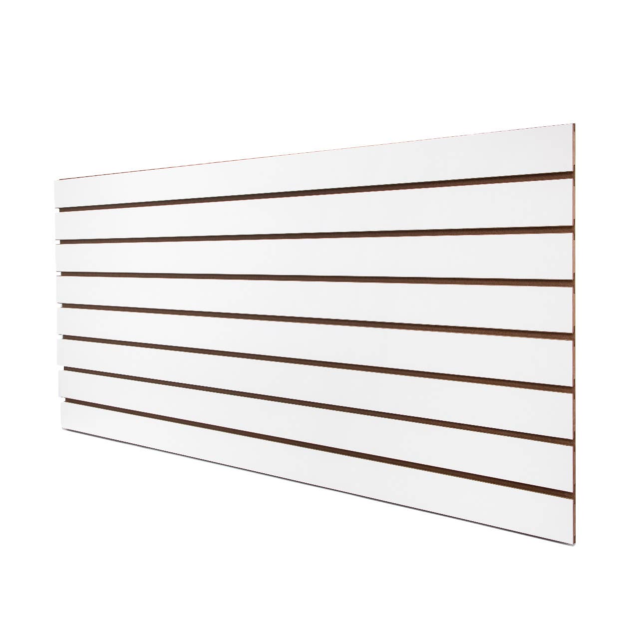 2' X 4' White Horizontal Slatwall Easy Panels - Pack Of 2