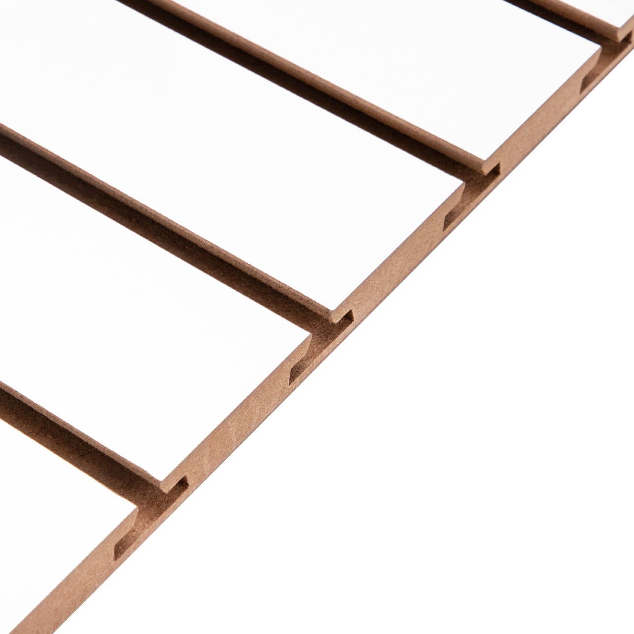 2' X 4' White Horizontal Slatwall Easy Panels - Pack Of 2