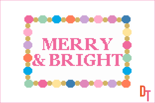 Merry and Bright Needlepoint Canvas