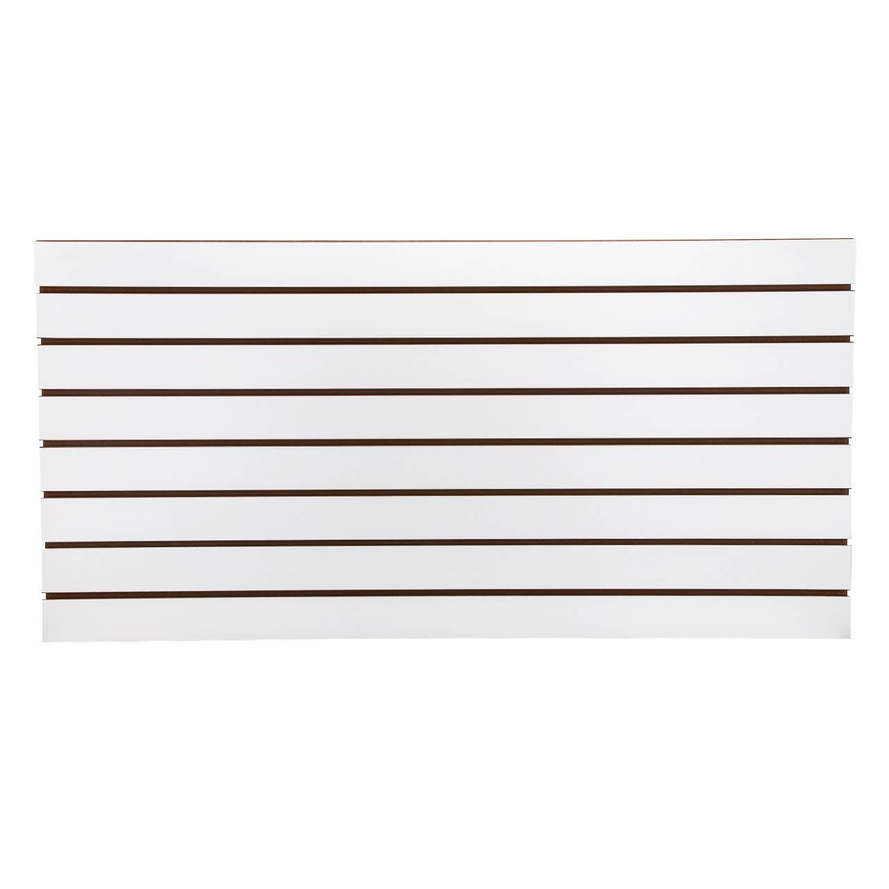 2' X 4' White Horizontal Slatwall Easy Panels - Pack Of 2