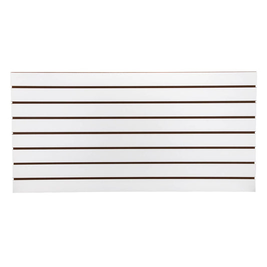 2' X 4' White Horizontal Slatwall Easy Panels - Pack Of 2
