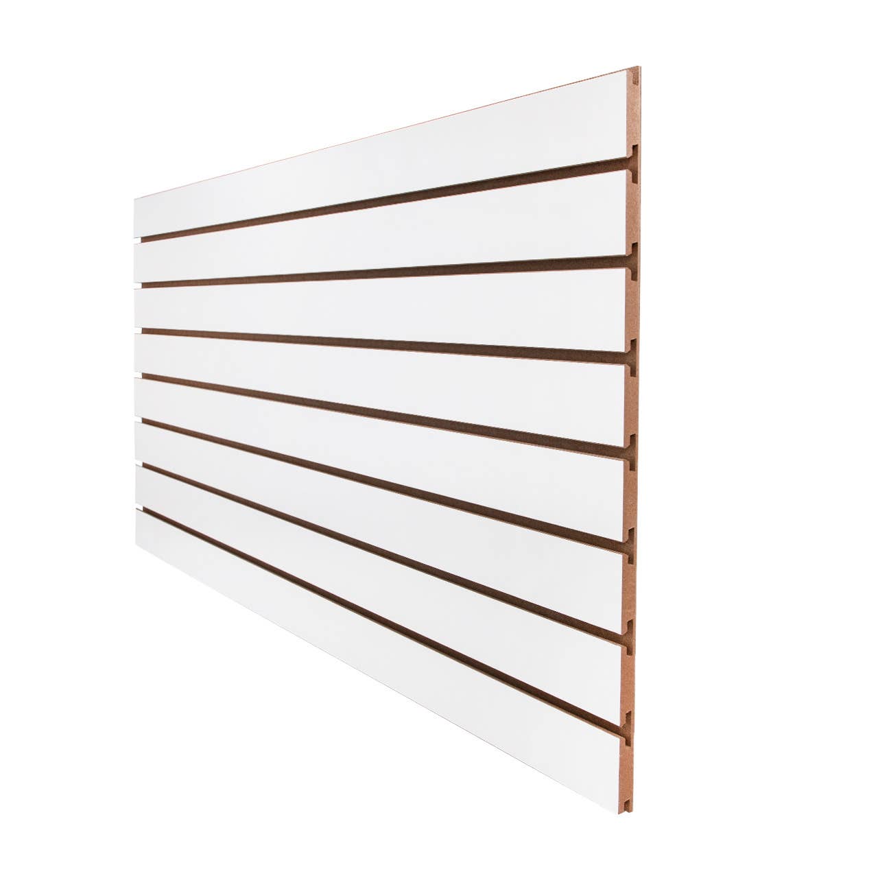 2' X 4' White Horizontal Slatwall Easy Panels - Pack Of 2